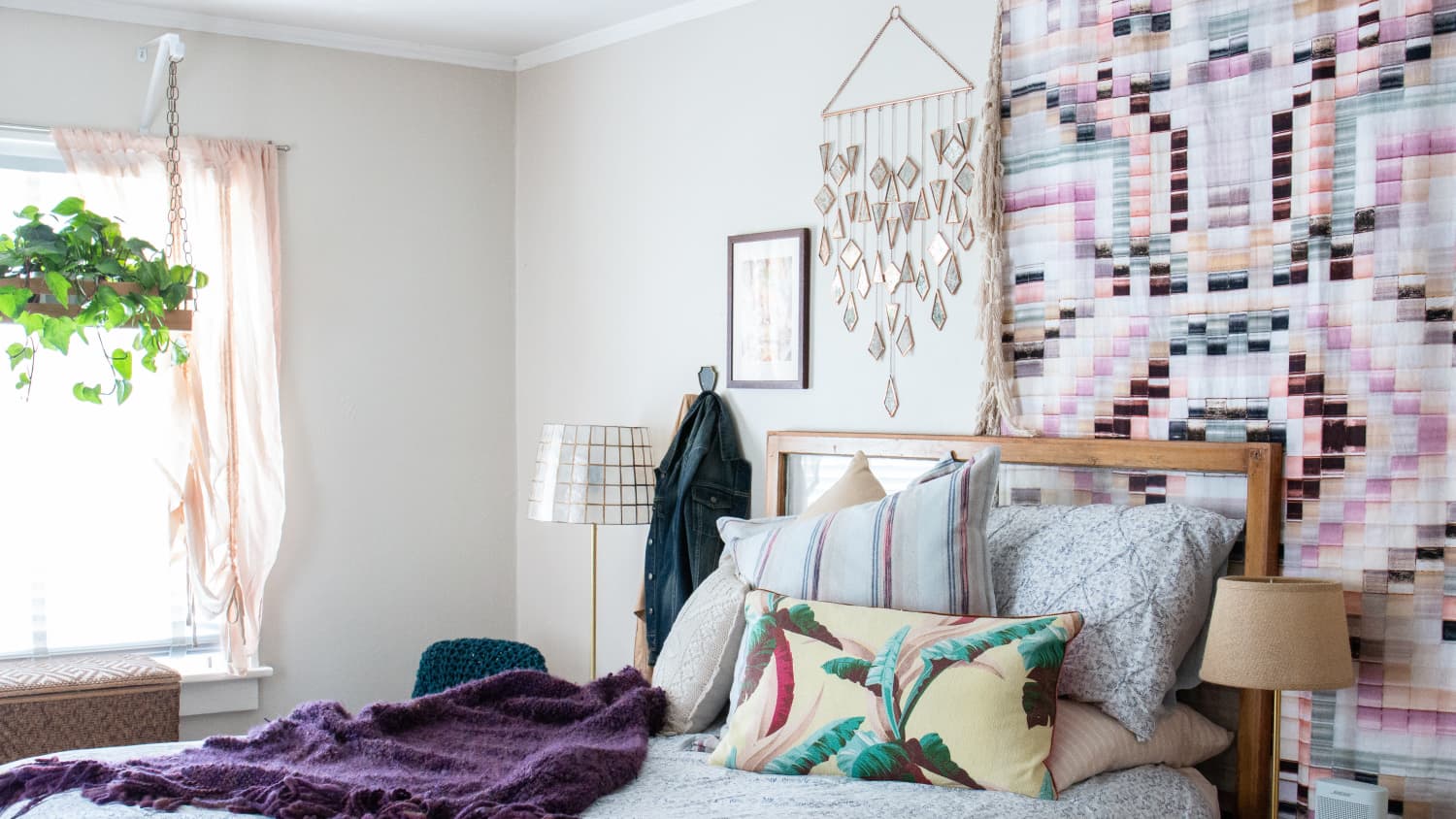 Throw Blankets as Wall Art Apartment Therapy